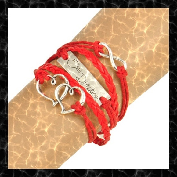 Jewelry - Infinity Leather Charm Bracelet